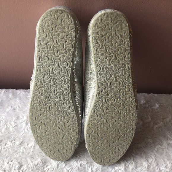 Toms Classic Canvas Silver Alpargatas Size 6.5 - Picture 6 of 6